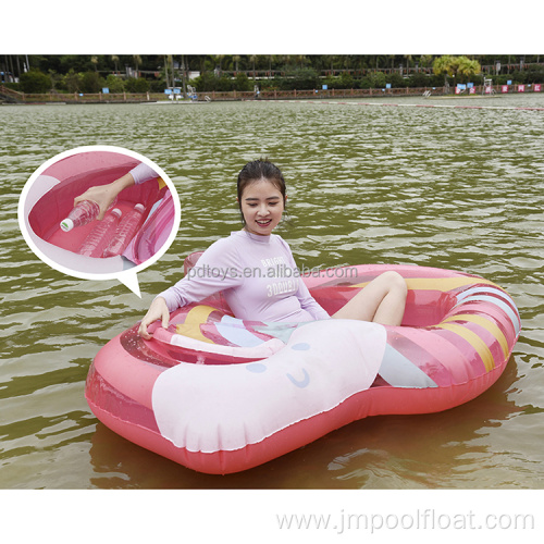 Summer Rainbow Water Lounger Floating Bed Pool Floats